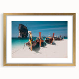 Extra large abstract art print depicting a textured scenery of Thailand in gold frame, ideal for living room decor.