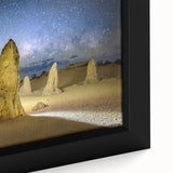 Extra large black wall art featuring a textured scenery of Perth, Australia in vibrant colors on a framed canvas.