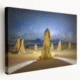 Large canvas art featuring a panoramic view of Perth, Australia in muted earth tones, suitable for kitchen wall decor.