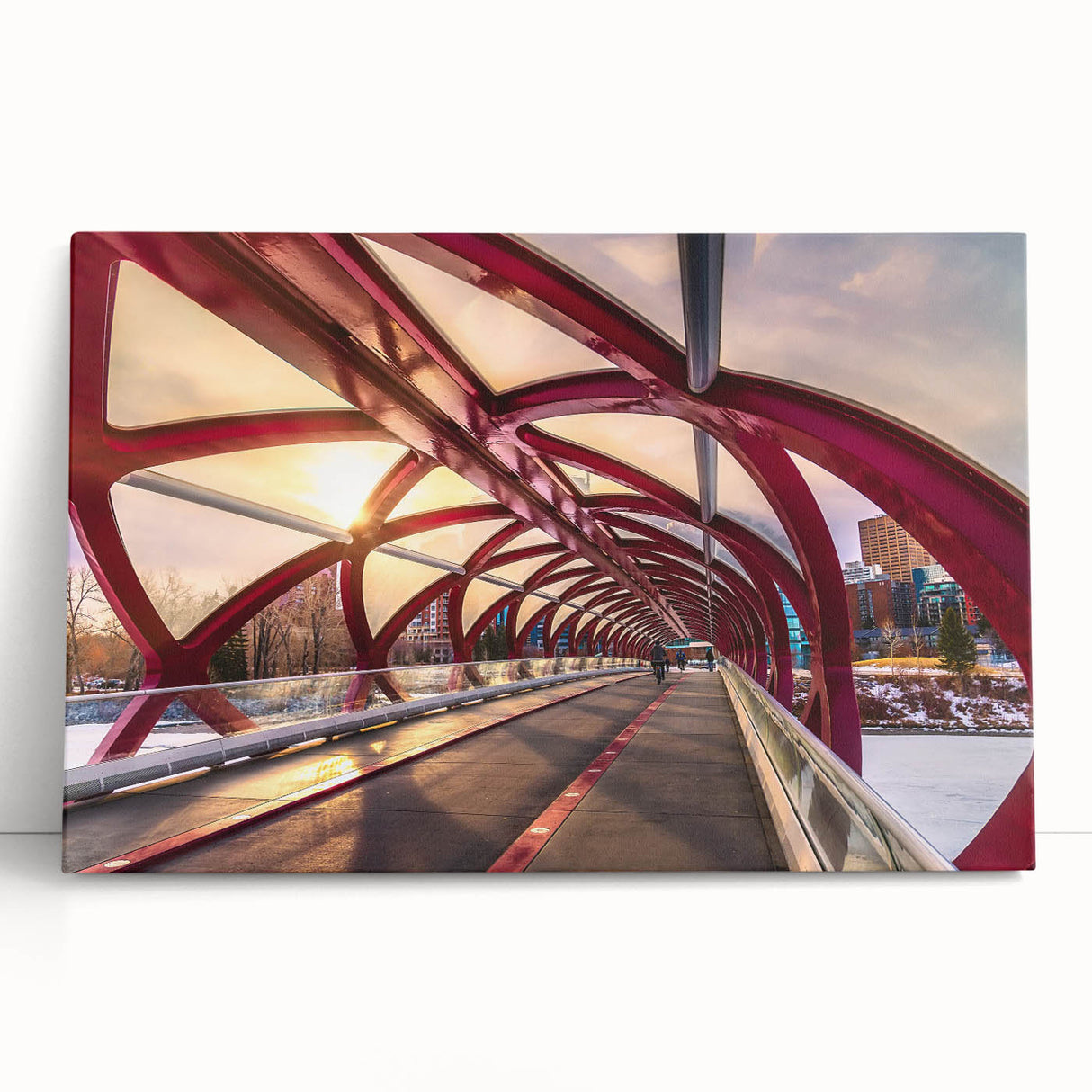 Black and white photograph of Alberta scenery on stretched canvas, ideal for kitchen wall art or bedroom ambiance.