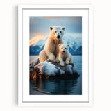 Extra large black wall art featuring a textured colorful Manitoba, Canada scenery on a framed canvas.