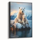 Black and white landscape art painting of Manitoba scenery on a framed canvas, suitable for bedroom wall decor.