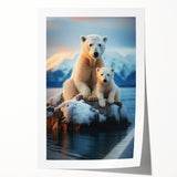 Extra large rolled print of Manitoba scenery with vibrant floral elements, ideal for art wall dining room decor.