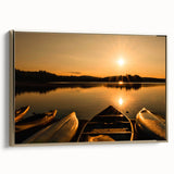 Landscape painting of Ontario, Canada on a framed canvas, featuring muted earth tones, ideal for bedroom wall decor.