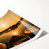 Extra large wall art featuring line art flowers in black and white, rolled print, ideal for large living room decor.