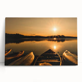 Black and white stretched canvas of Ontario scenery, ideal for kitchen wall art or bedroom ambiance.