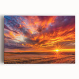 Black and white photograph of Saskatchewan scenery on stretched canvas, ideal for kitchen wall art.