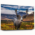 Acrylic print of a Yukon landscape in earthy tones, ideal for dining room or bedroom wall decor.