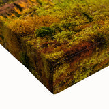 Black and white landscape art painting of a Yukon scenery on stretched canvas, ideal for bedroom wall art.