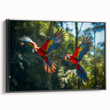 Black and white framed canvas depicting a vintage Costa Rican landscape, ideal for bedroom wall art.