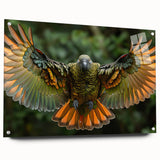 Acrylic print of a Central American landscape in muted earth tones, ideal for dining room decor.