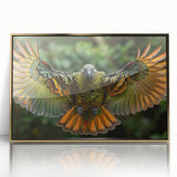 Framed acrylic print of a Guatemala landscape in muted earth tones, ideal for modern art wall decor.