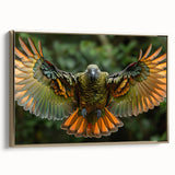 Framed canvas of a vintage-style Guatemalan landscape, featuring black and gold tones, ideal for bedroom wall art.