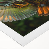 Art deco poster of a Central American scenery in muted earth tones on rolled canvas, suitable for dining room wall art.