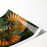 Extra large wall art featuring line art flowers in a minimalist style on a rolled print.