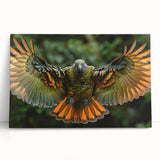 Black and white photograph of Central American scenery on a large stretched canvas.