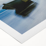 Art deco poster featuring a vintage Panama scenery in muted earth tones on rolled canvas, suitable for dining room decor.