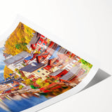 Extra large wall art featuring line art flowers in muted earth tones on rolled canvas, ideal for large living room decor.