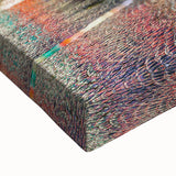 Large art depicting a black and white landscape of a European city on stretched canvas, suitable for bedroom wall decor.