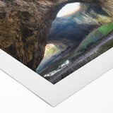 Art Deco poster of a European Bulgarian scenery in pastel tones on rolled canvas, ideal for dining room wall art.