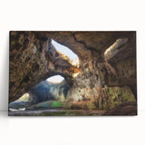 Black and white photograph of a European cityscape on large stretched canvas, suitable as kitchen wall art.