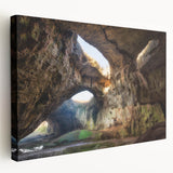 Large canvas print of a scenic Bulgarian landscape in muted earth tones, suitable for kitchen wall art.