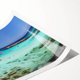 Extra large wall art featuring line art flowers in muted earth tones on a rolled canvas, ideal for large living room decor.