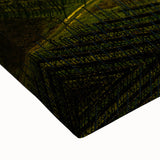 Black and white landscape art painting of a European cityscape on stretched canvas, ideal for bedroom wall art.