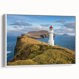 Extra large framed canvas featuring colorful vintage poster art of a European Denmark scenery, ideal for living room decor.