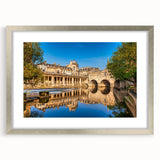 Extra large abstract art print of European scenery in muted earth tones on a framed canvas, ideal for living room decor.