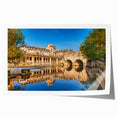 Extra large rolled print of Bath, England, featuring floral elements in soft pastel shades.