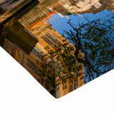 Black and white landscape art painting of Bath, England on large stretched canvas, suitable for bedroom wall decor.