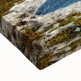 Black and white landscape art painting of Cumbria, England on large stretched canvas, suitable for bedroom wall decor.