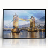 Large abstract wall art featuring a stylized London skyline in black and white tones on a framed acrylic panel.