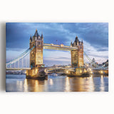 Black and white large art print of London skyline on stretched canvas, suitable for kitchen or bedroom wall decor.