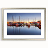 Extra large abstract art print depicting a textured European scenery in muted earth tones, framed in silver.