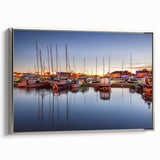 Framed canvas landscape art of a European scenery in Estonia, featuring a vintage style with muted color tones.