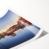 Extra large wall art featuring line art flowers in black and white on a rolled canvas, suitable for large living room decor.