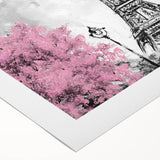 Art deco poster of Paris scenery in muted earth tones on rolled canvas, suitable for dining room wall art.