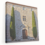 Large art of Provence landscape in muted earth tones on stretched canvas, ideal for kitchen wall decor.
