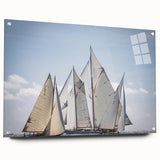 Acrylic print of a South France landscape, featuring muted earth tones, ideal for dining room decor.