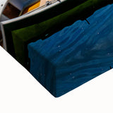 Large art of a Bavarian landscape in black and white on stretched canvas, suitable for bedroom wall decor.