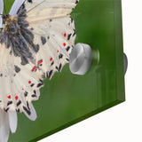 Large abstract depiction of a European Grecian landscape on acrylic glass, featuring muted earth tones.