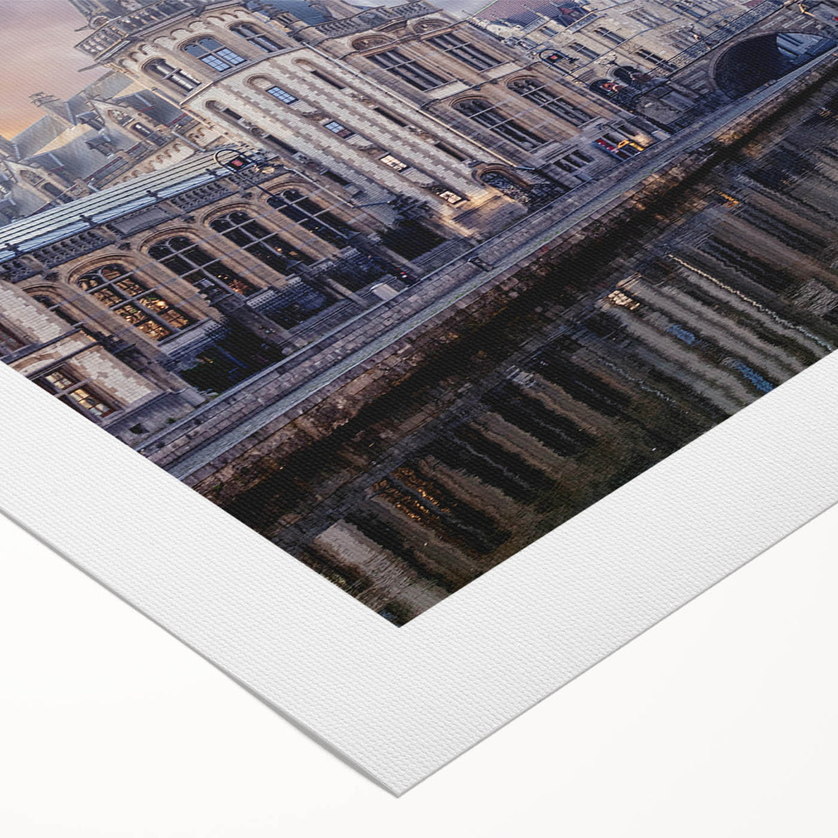 Art Deco poster of a Hungarian landscape in muted earth tones on rolled canvas, ideal for dining room wall art.