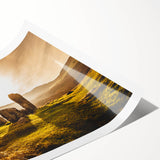 Extra large wall art featuring line art flowers in subtle hues on a rolled print, ideal for large living room decor.