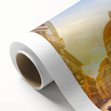 Art deco poster of Florence scenery in pastel shades on rolled canvas, suitable for nursery wall art or dining room decor.