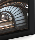 Extra large framed canvas featuring a textured depiction of Rome with a primarily black background and colorful accents.