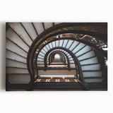 Black and white large art print of Rome scenery on stretched canvas, ideal for kitchen wall art or bedroom ambiance.