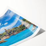 Extra large wall art featuring a line art design of flowers in black on a white background.