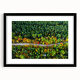 Extra large colorful abstract art print of a European scenery, textured on black framed canvas ideal for living room decor.